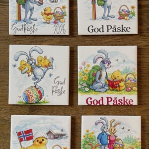 Påske fotomagneter 6 stk)
